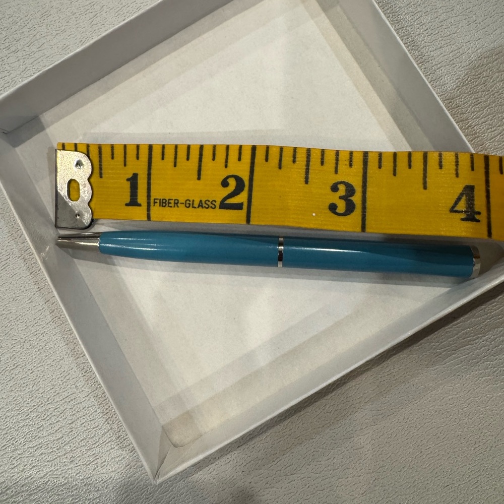 Coach Ballpoint Pen 4"  NWOT in blue and silver - Picture 5 of 5
